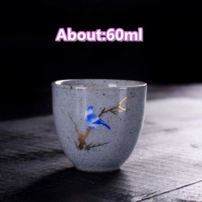 Ceașă de ceai antică Ceramică grosieră ceașcă principală în stil japonez ceașcă de ceai autentică din lut violet castron castron mic creativ pentru ceai