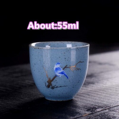 Ceașă de ceai antică Ceramică grosieră ceașcă principală în stil japonez ceașcă de ceai autentică din lut violet castron castron mic creativ pentru ceai