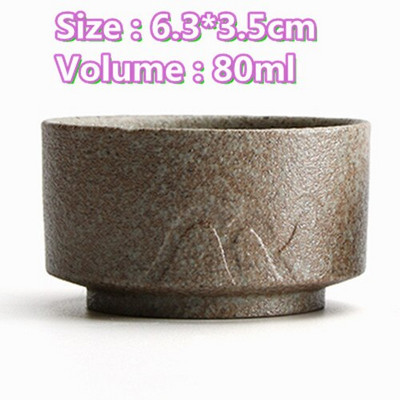 Ceașă de ceai antică Ceramică grosieră ceașcă principală în stil japonez ceașcă de ceai autentică din lut violet castron castron mic creativ pentru ceai