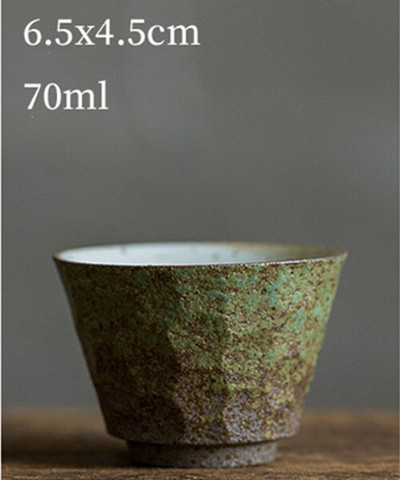 Ceașă de ceai antică Ceramică grosieră ceașcă principală în stil japonez ceașcă de ceai autentică din lut violet castron castron mic creativ pentru ceai