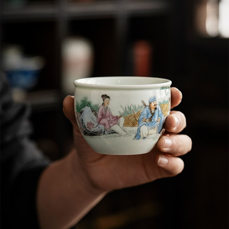 Kinijos aštuoni nemirtingi arbatos puodeliai Keraminiai senoviniai kavos puodeliai Gražūs arbatos puodeliai Arbatos puodeliai Arbatos puodeliai Kavos puodeliai
