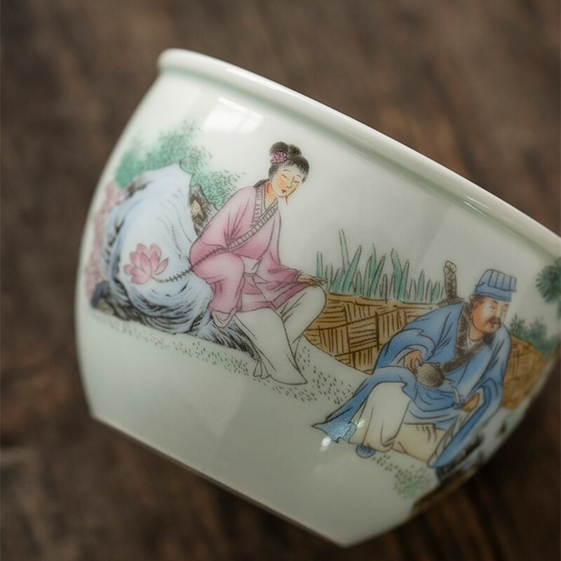 Kinijos aštuoni nemirtingi arbatos puodeliai Keraminiai senoviniai kavos puodeliai Gražūs arbatos puodeliai Arbatos puodeliai Arbatos puodeliai Kavos puodeliai
