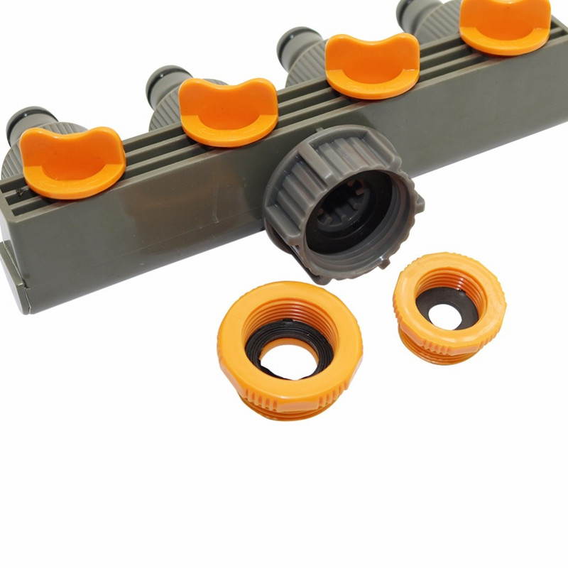 1" - 3/4" - 1/2" anya menetes 4 utas tömlőosztók automatikus öntözéshez vízcső összekötő időzítő kerti víz öntöző eszköz