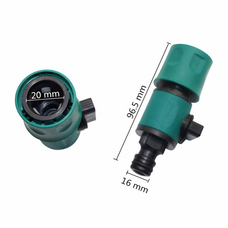 16 mm-es csatlakozás 1/2 hüvelyk és 16 mm közötti gyorscsatlakozó szeleppel Kerti öntözőrendszer Gyorscsatlakozók Tartozékok Kerti kellékek 1 db