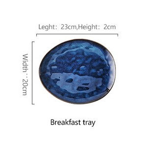 Kreativni europski set posuđa za doručak za jednu osobu, keramički tanjur, šalica za mlijeko, zdjela za zobene pahuljice
