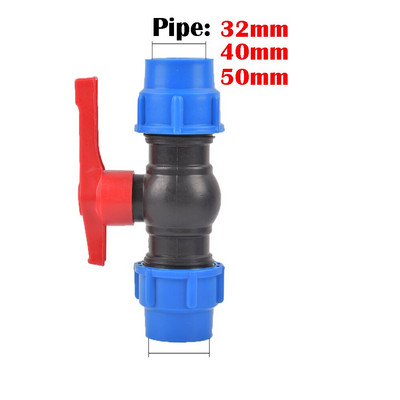 20/25/32/40/50 mm tee ristpistik PVC PE toru vasest südamikuga plastklapi ühenduspesa Aed Põllumajandus Kastmine