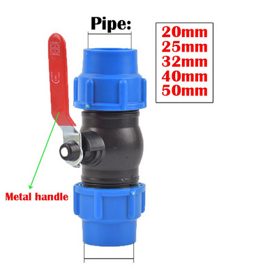 20/25/32/40/50 mm tee ristpistik PVC PE toru vasest südamikuga plastklapi ühenduspesa Aed Põllumajandus Kastmine