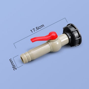 S60X6 IBC Tank Adapter Garden Hose Faucet Longthen Connector Εξαρτήματα προσαρμογέα δεξαμενής νερού 1PCS