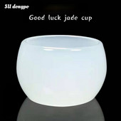 ceașcă de ceai cu smarald, pahar de vin, set de ceai kung fu, sănătate, jad de ultimă generație, set de jad natural, articole de jade, ceașcă de ceai în stil chinezesc