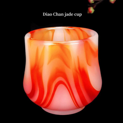 ceașcă de ceai cu smarald, pahar de vin, set de ceai kung fu, sănătate, jad de ultimă generație, set de jad natural, articole de jade, ceașcă de ceai în stil chinezesc