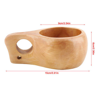 Natūralaus daugkartinio naudojimo medinis vandens puodelis Medinis pieno puodelis medinis pusryčių puodelis Bokalai Alaus pieno puodelis Kavos vandens butelis Virtuvės įrankiai