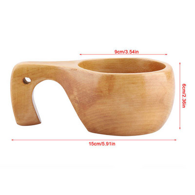 Natūralaus daugkartinio naudojimo medinis vandens puodelis Medinis pieno puodelis medinis pusryčių puodelis Bokalai Alaus pieno puodelis Kavos vandens butelis Virtuvės įrankiai