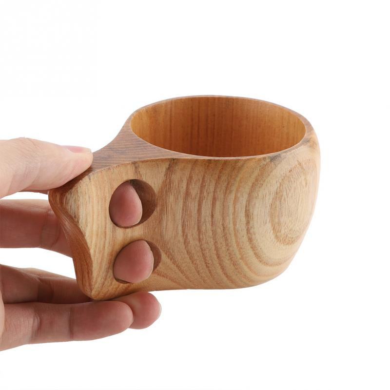 Natūralaus daugkartinio naudojimo medinis vandens puodelis Medinis pieno puodelis medinis pusryčių puodelis Bokalai Alaus pieno puodelis Kavos vandens butelis Virtuvės įrankiai