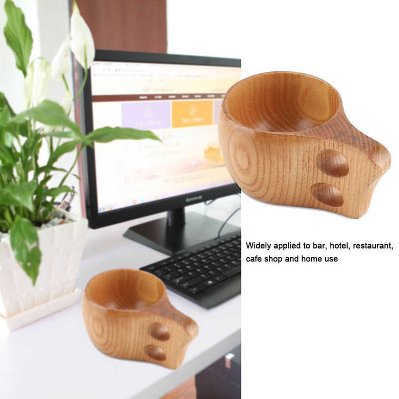 Natūralaus daugkartinio naudojimo medinis vandens puodelis Medinis pieno puodelis medinis pusryčių puodelis Bokalai Alaus pieno puodelis Kavos vandens butelis Virtuvės įrankiai