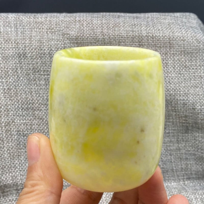 Tikras Jade arbatos puodelis Kung Fu Teaset Tikras natūralus kinų Lantian Jades Stone Rankomis raižyti sveikatos puodeliai Gongfu arbatos indai Dovanos