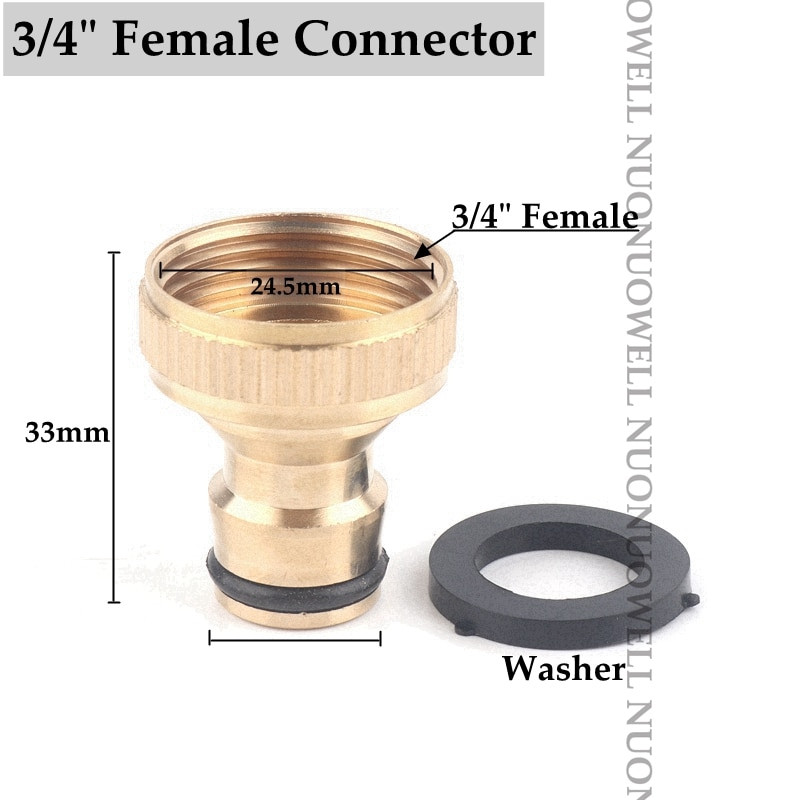 2 vnt žalvario sodo vandens jungtys Žarnos jungtis Virtuvės vandens čiaupo adapteris Automobilių plovimo vandens pistoletas Greitų jungčių jungiamosios detalės su poveržle