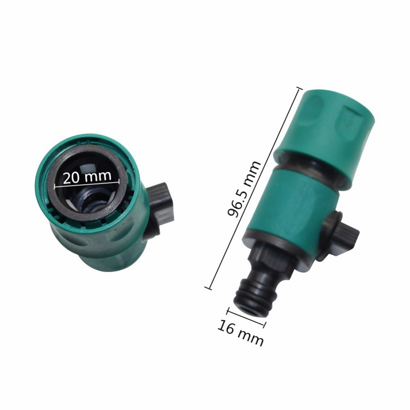 3/4" 3/8"1/2 "1/4" Conector rapid pentru udarea grădinii Comutator supapă din plastic Cuplaje rapide pentru instrument de spălat auto Supapă tub de grădină