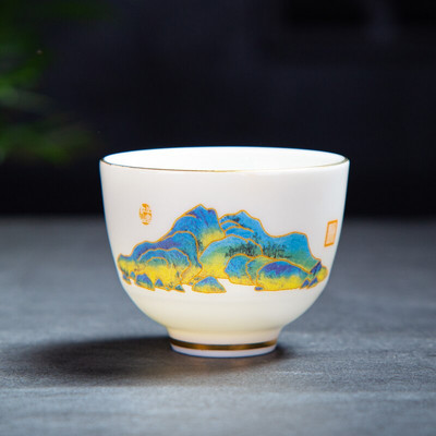 Kinijos rankų darbo balto porceliano arbatos puodelis Kelioninis nešiojamas arbatos dubuo Home Boutique arbatos rinkinys Priedai Master Cup asmeninis puodelis