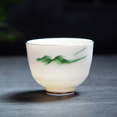Kinijos rankų darbo balto porceliano arbatos puodelis Kelioninis nešiojamas arbatos dubuo Home Boutique arbatos rinkinys Priedai Master Cup asmeninis puodelis