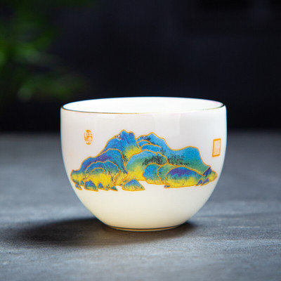 Kinijos rankų darbo balto porceliano arbatos puodelis Kelioninis nešiojamas arbatos dubuo Home Boutique arbatos rinkinys Priedai Master Cup asmeninis puodelis