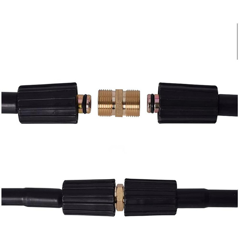 4500 PSI M22/14mm 15mm isane keermega voolik voolikuühenduse liitmikuga aia- ja survepesuri toruühendusele