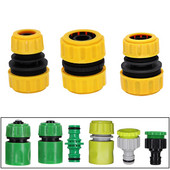 Cuplaj rapid de irigare a grădinii 1/2" 3/4" 1 conector de furtun Reparare Adaptor de scurgeri deteriorat pentru conexiune conductă de apă reutilizabil