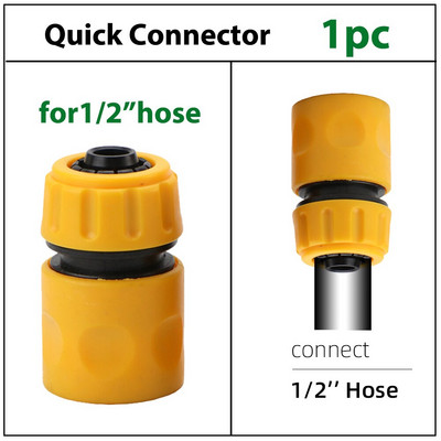 Cuplaj rapid de irigare a grădinii 1/2" 3/4" 1 conector de furtun Reparare Adaptor de scurgeri deteriorat pentru conexiune conductă de apă reutilizabil
