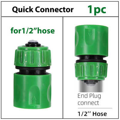 Cuplaj rapid de irigare a grădinii 1/2" 3/4" 1 conector de furtun Reparare Adaptor de scurgeri deteriorat pentru conexiune conductă de apă reutilizabil