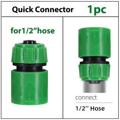 Cuplaj rapid de irigare a grădinii 1/2" 3/4" 1 conector de furtun Reparare Adaptor de scurgeri deteriorat pentru conexiune conductă de apă reutilizabil