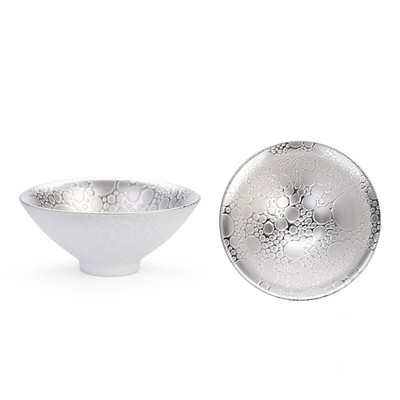 70 ml Creative 999 Sterling Silver Master Cup kerámia teáscsészék Irodai kis teástál háztartási, kézzel készített kínai kung fu italos edények