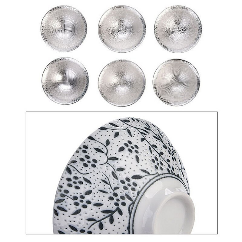70 ml Creative 999 Sterling Silver Master Cup kerámia teáscsészék Irodai kis teástál háztartási, kézzel készített kínai kung fu italos edények
