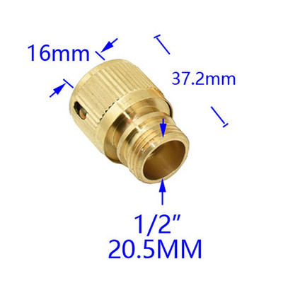 1 vnt. žalvario 1/2 3/4 colio sriegio greitoji jungtis Sodo vandens pistoleto jungtis Automobilių plovimo mašina Vyriška/moteriška 1/2 3/4 colio čiaupo adapteris