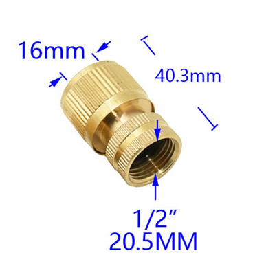 1 vnt. žalvario 1/2 3/4 colio sriegio greitoji jungtis Sodo vandens pistoleto jungtis Automobilių plovimo mašina Vyriška/moteriška 1/2 3/4 colio čiaupo adapteris