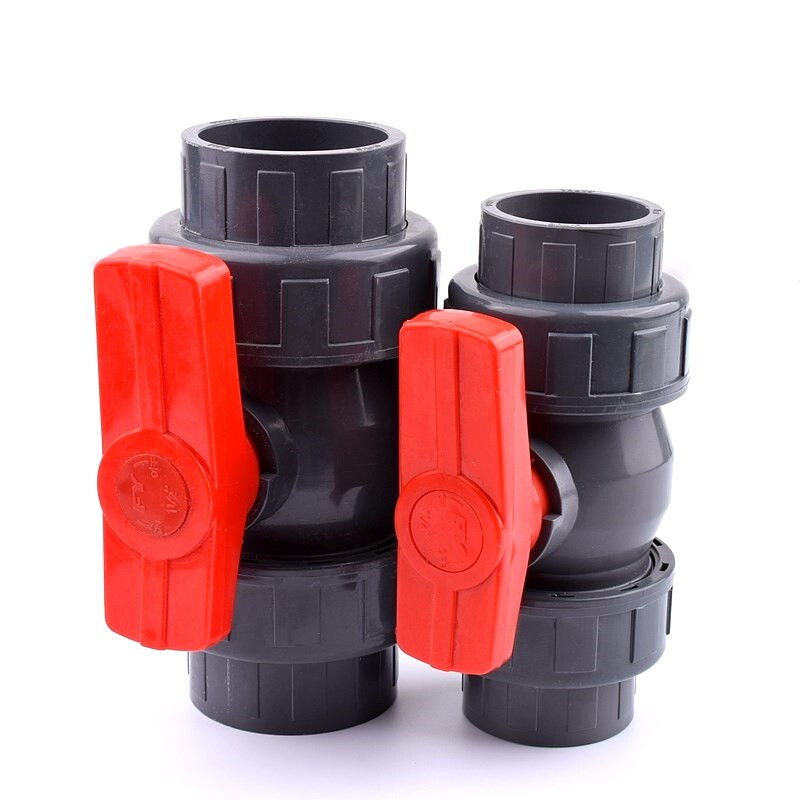 1 db 20/25/32/40/50mm PVC csőcsatlakozó szelep vízcső szerelvények gömbcsap kerti öntözővízcső csatlakozó akváriumi adapter