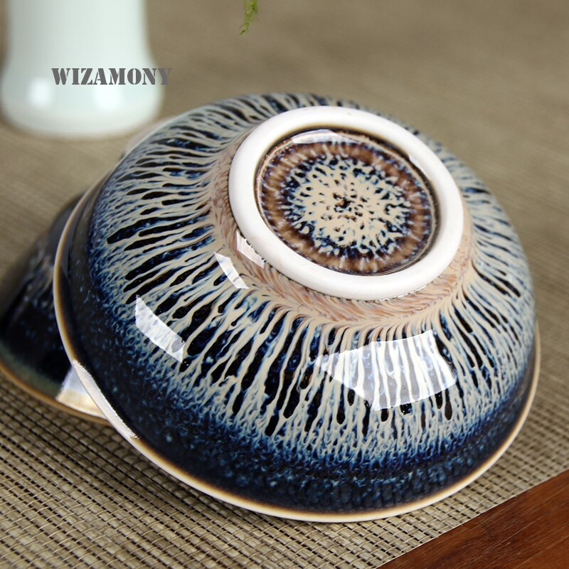 HOT!!!!WIZAMONY Új 1 DB Jingdezhen Heaven Eyes tea vörös máz Kínai Porcelán Traditional Skill Gyengéd teáscsésze teáskészlet Bowl