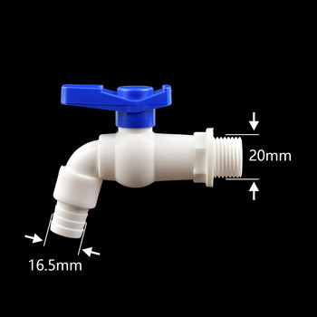 60mm Θηλυκό σπείρωμα IBC Tank Adapter 16,5MM Βρύση Πλαστική σύνδεση βρύσης Εξάρτημα βαλβίδας κιβωτίου νερού για σύνδεση νερού στον κήπο του σπιτιού