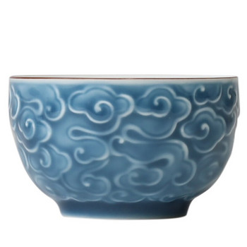 PINNY 90ML Ceramic Relief Cloud Master Cup Κινέζικα φλιτζάνια τσαγιού Kung Fu Χειροποίητα Χειροποίητα χρωματισμένα μπολ τσαγιού Κινέζα