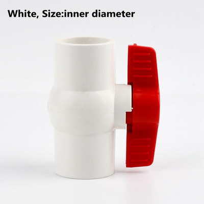 1 buc 20 ~ 110mm PVC țeavă priză supapă cu bilă acvariu conectori pentru rezervor de pește fitinguri sistem de irigare pentru grădină adaptor supapă cu bilă din PVC