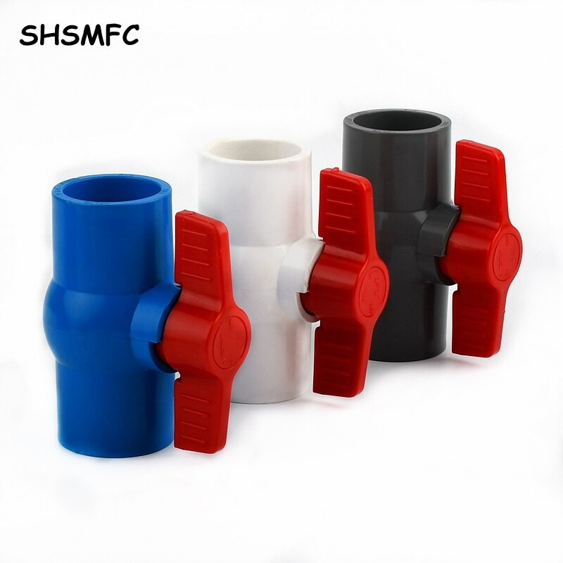 1 buc 20 ~ 110mm PVC țeavă priză supapă cu bilă acvariu conectori pentru rezervor de pește fitinguri sistem de irigare pentru grădină adaptor supapă cu bilă din PVC