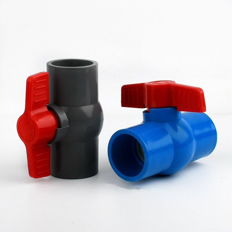 1 buc 20 ~ 110mm PVC țeavă priză supapă cu bilă acvariu conectori pentru rezervor de pește fitinguri sistem de irigare pentru grădină adaptor supapă cu bilă din PVC