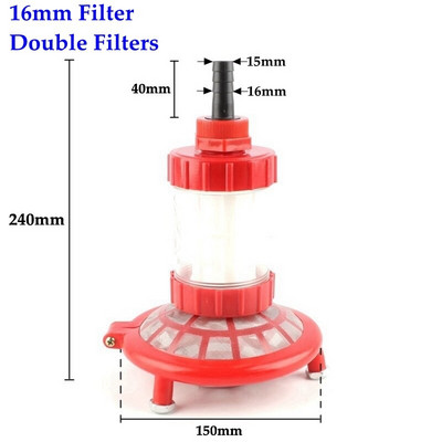 14 ~ 25mm diferite tipuri de filtru pentru pompa de inalta presiune pentru masina de curatare a ecranului sita pulverizator de irigare filtre de apa absorbante
