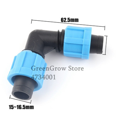 5db/tétel 16mm öntöző csepegtető szalag csatlakozók Mezőgazdasági mezőgazdasági víztakarékos öntözőrendszer tömlőcsatlakozó kerti vízcsatlakozó