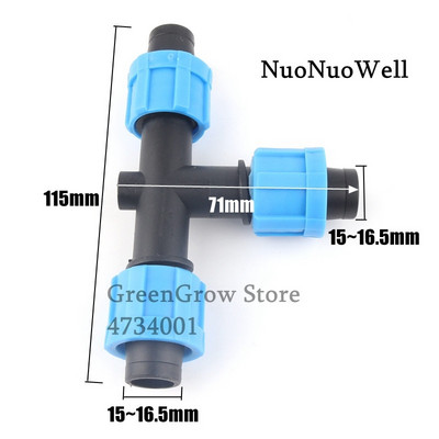 5db/tétel 16mm öntöző csepegtető szalag csatlakozók Mezőgazdasági mezőgazdasági víztakarékos öntözőrendszer tömlőcsatlakozó kerti vízcsatlakozó