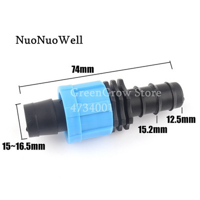 5db/tétel 16mm öntöző csepegtető szalag csatlakozók Mezőgazdasági mezőgazdasági víztakarékos öntözőrendszer tömlőcsatlakozó kerti vízcsatlakozó