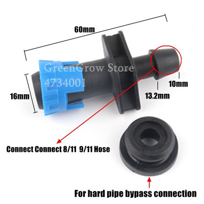 5db/tétel 16mm öntöző csepegtető szalag csatlakozók Mezőgazdasági mezőgazdasági víztakarékos öntözőrendszer tömlőcsatlakozó kerti vízcsatlakozó