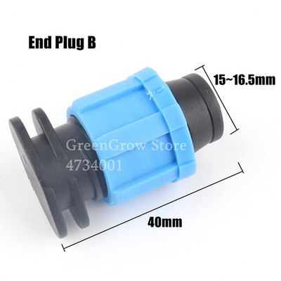 5db/tétel 16mm öntöző csepegtető szalag csatlakozók Mezőgazdasági mezőgazdasági víztakarékos öntözőrendszer tömlőcsatlakozó kerti vízcsatlakozó