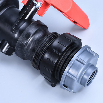 IBC Tank Adapter for Schutz Valve 62mm Λεπτό σπείρωμα έως 60mm Εξαρτήματα με χοντρό σπείρωμα Βύσμα δεξαμενής νερού κήπου 1τμχ