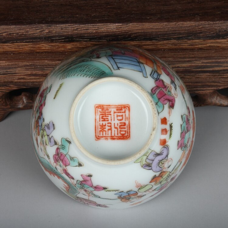 Jingdezhen kerámia antik porcelán teáscsésze egy csésze arany harang csésze, kézzel festett pasztell ősi karakterminta