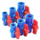 1 vnt 20 ~ 63 mm mėlynos spalvos lizdo sriegis PVC rutulinis vožtuvas sodo ūkio drėkinimo plastikinis vožtuvas akvariumo žuvų bako vamzdžio jungiklis