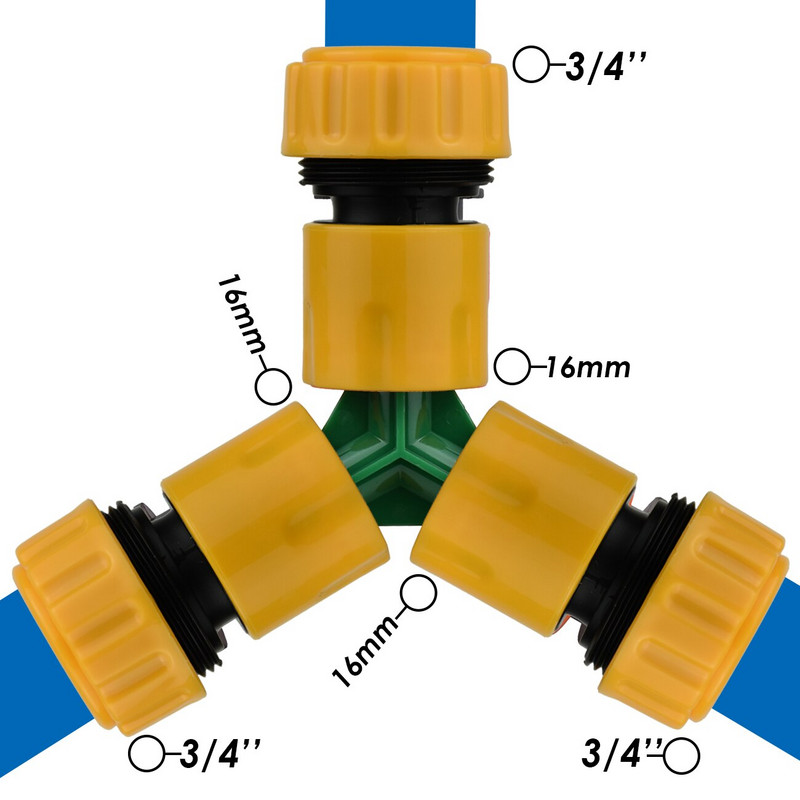 6 bucăți 3/4 1/2 inch furtun de grădină conector de reparare țevi fiting tuburi conexiune rapidă pentru irigare prin picurare udare seră